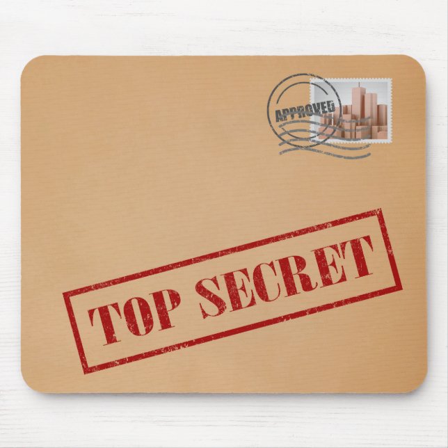 Tapis De Souris Enveloppe extrêmement secrète Mousepad (Devant)