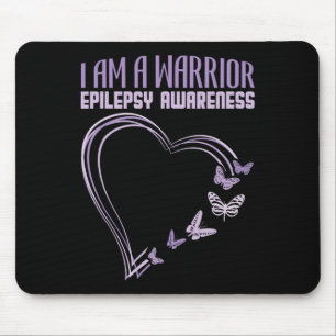 Tapis De Souris Epilepsie Conscience Je suis un guerrier papillon