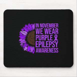 Tapis De Souris Epilepsie Sensibilisation Tournesol En Novembre No