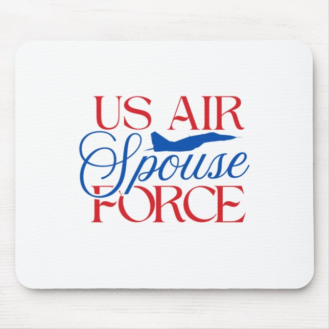 Tapis De Souris Épouse de l'armée de l'air américaine – Femme de m (Devant)