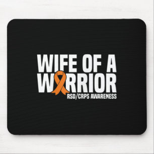 Tapis De Souris Épouse D'Un Guerrier Orange Ribbon Rsdcrps Sensibi