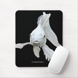Tapis De Souris Époustouflante carpe koï papillon platine