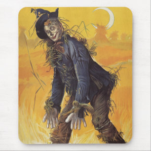 Tapis De Souris Épouvantail du Magicien d'Oz, Contes de fées vinta