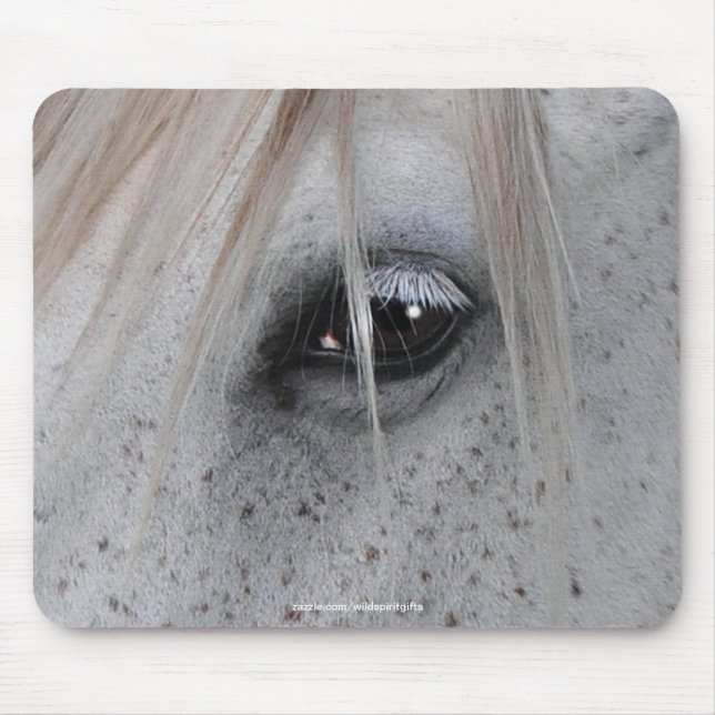 Tapis De Souris Equin-photo de l'oeil du cheval Mousepad (Devant)
