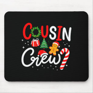 Tapis De Souris Équipage de Cousins Noël Xmas Pyjamas Familiaux As