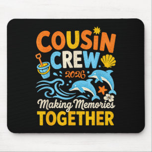 Tapis De Souris Équipage de cousins vacances d'été 2026 plage fami