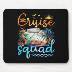 Tapis De Souris Équipage de croisière 2025 Groupe familial de croi