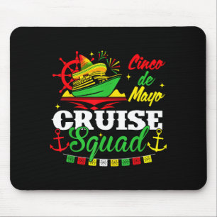 Tapis De Souris Équipage de croisière Cinco De Mayo Famille appari