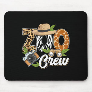 Tapis De Souris Équipage de zoo Animaux de safari Faune Animal Sau