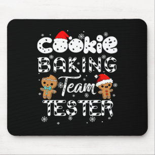 Tapis De Souris Équipe Cookie King Testeur Pain d'épice de Noël