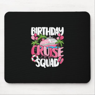 Tapis De Souris Équipe croisière d'anniversaire adorable voyage en