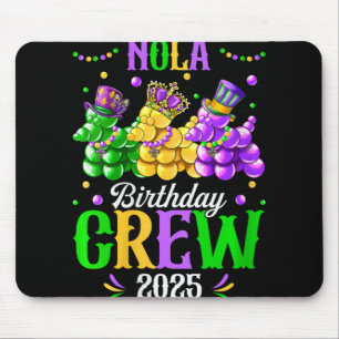 Tapis De Souris Équipe d'anniversaire féminine Nola 2025 La Nouvel