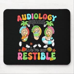 Tapis De Souris Équipe d'audiologie Enthousiaste de l'été Audiolog