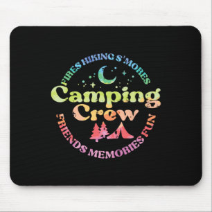 Tapis De Souris Équipe de camping Famille Amis Filles Enfants Tout