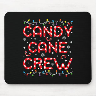 Tapis De Souris Équipe de Canne en Sucre Drôle de Noël Amateur de