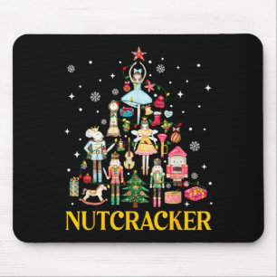 Tapis De Souris Équipe de Casse-Noisette de Noël Ballet Danse Femm