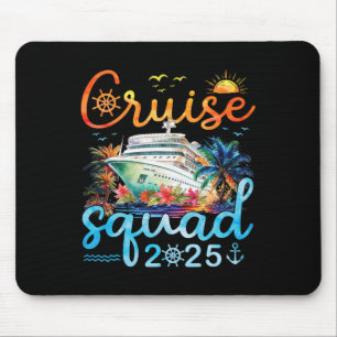 Tapis De Souris Équipe de croisière 2025 Groupe familial Croisière