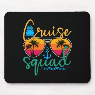 Tapis De Souris Équipe de croisière 2025 Vacances en famille Plage