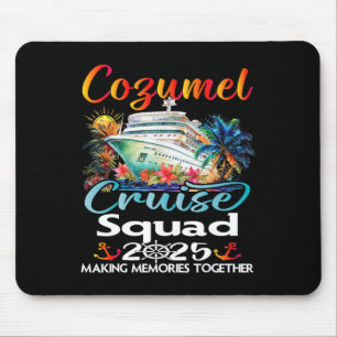 Tapis De Souris Équipe de Croisière Cozumel 2025 Ami Famille Cozum