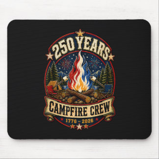 Tapis De Souris Équipe de feu de camp 250 ans 1776 2026 250e 4 jui