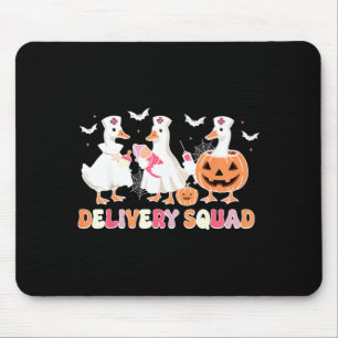 Tapis De Souris Équipe de livraison Halloween Oie Tâche Sombre