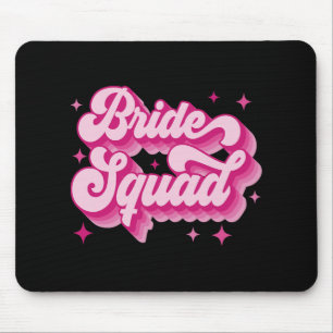 Tapis De Souris Équipe de mariée Rétro Mariage Groupe de mariées E