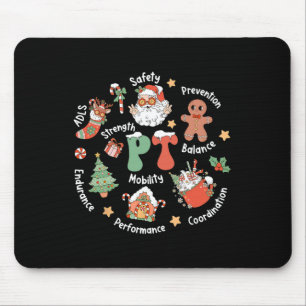 Tapis De Souris Équipe de Noël Pt Physiothérapie Physique