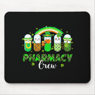 Tapis De Souris Équipe de pharmacie drôles pilules arc-en-ciel pha