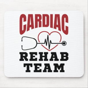 Tapis De Souris Équipe de réadaptation cardiaque Cardiologue Inf