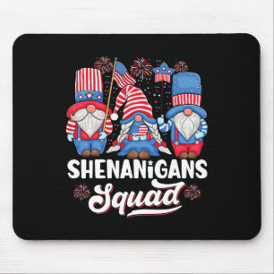 Tapis De Souris Équipe de Shenanigans Fête de l'Indépendance des É