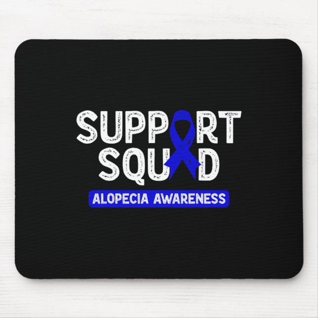 Tapis De Souris Équipe de soutien à la sensibilisation à l'Alopéci (Devant)