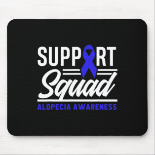 Tapis De Souris Équipe de soutien aux guerriers d'Alopecia Sensibi