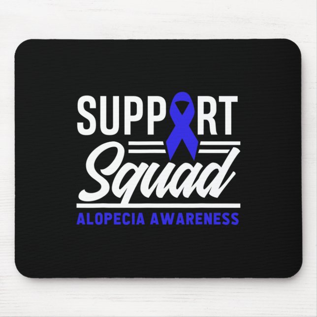 Tapis De Souris Équipe de soutien aux guerriers d'Alopecia Sensibi (Devant)