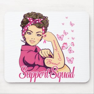 Tapis De Souris Équipe de soutien aux guerriers Rosie Riveter Canc