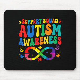Tapis De Souris Équipe de soutien de la famille Groovy sensibilisa