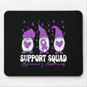 Tapis De Souris Équipe de soutien Ruban Violet pour la sensibilisa