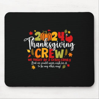 Tapis De Souris Équipe de Thanksgiving Dinde Famille Action de grâ
