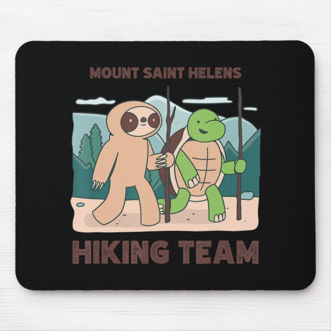 Tapis De Souris Équipe du Mont Saint Helens randonnée d'escalade (Devant)