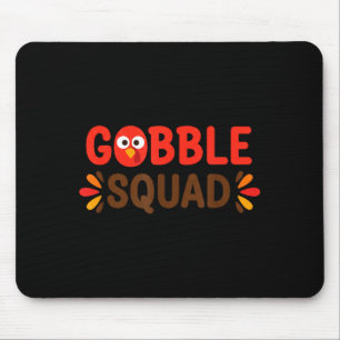 Tapis De Souris Équipe gobble jour d'Action de grâce dinde déjeune