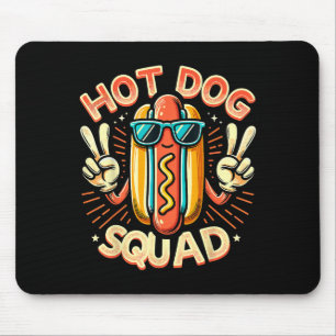 Tapis De Souris Équipe Hot Dog Squad Hot Dog Stand Team Hotdog Cre