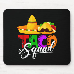 Tapis De Souris Équipe taco cinco de mayo drôle de nourriture mexi