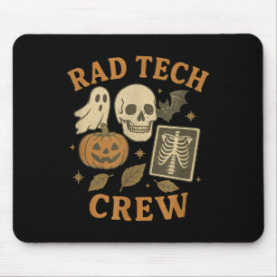 Tapis De Souris Équipe technique Rad Halloween Squelette fantôme V