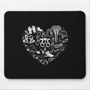 Tapis De Souris Équipement d'escalade de Climber Rock Fille Carabi