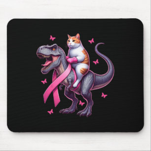Tapis De Souris équitation T Rex Dinosaur. Sensibilisation au canc