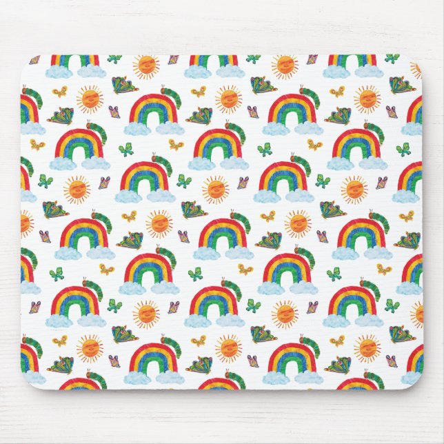 Tapis De Souris Eric Carle | Caterpillar to Rainbow Butfly (Devant)