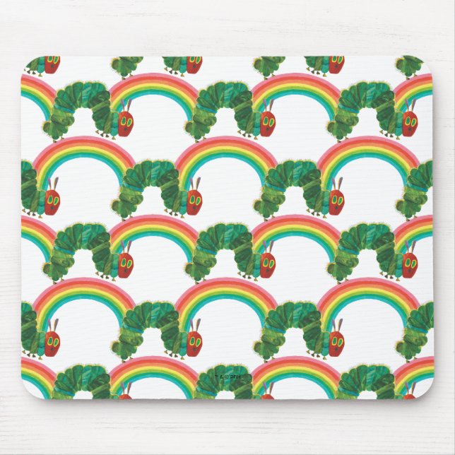Tapis De Souris Eric Carle Le Motif Très Affamé Caterpillar (Devant)