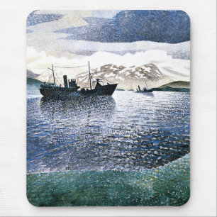 Tapis De Souris Eric Ravilious - Norvège, réalisme magique,