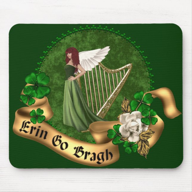 Tapis De Souris Erin vont Irlandais de Bragh (Devant)