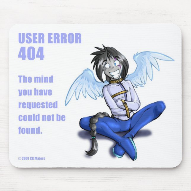 Tapis De Souris Erreur 404 Mousepad d'utilisateur (Devant)