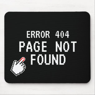 Tapis De Souris Erreur 404 Page introuvable pavé de souris amusan